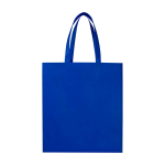 Bolsa para la compra non woven reciclada y duradera con fuelle color azul real segunda vista frontal