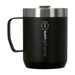 Taza de camping de acero inox reciclado 236ml Stanley Everyday color negro vista impresa logo 2