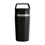 Taza de viaje de acero con tapa hermética 350ml Stanley Café-To-Go color negro segunda vista frontal