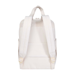 Mochila de viaje ecológica multiusos para portátil 9L 14” color blanco roto segunda vista trasera
