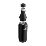 Botella de acero inox reciclado con abertura de dos piezas 350ml Stanley All Day Slim color negro segunda vista