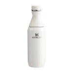 Botella de acero inox reciclado con abertura de dos piezas 350ml Stanley All Day Slim color beige