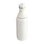 Botella de acero inox reciclado con abertura de dos piezas 350ml Stanley All Day Slim color beige tercera vista