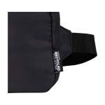 Bolso bandolera de viaje de poliéster reciclado con compartimiento 1L color negro vista detalle 1