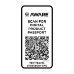 Bolso bandolera de viaje de poliéster reciclado con compartimiento 1L color negro tercera vista