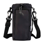 Bolsa de viaje para botellas hecha de materiales ecológicos 2L color negro segunda vista frontal