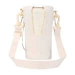 Bolsa de viaje para botellas hecha de materiales ecológicos 2L color blanco roto segunda vista trasera