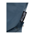 Neceser de poliéster reciclado con gran compartimento inferior 6L color azul cian vista detalle 1