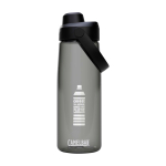 Botella Tritan™ tapa abatible 740ml Camelbak® Thrive Chug Tritan Renew color grafito vista impresión tampografía