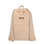 Mochila de cuerdas de sherpa reciclada con bolsillo frontal 9L vista principal