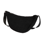 Bolso bandolera de sherpa reciclada con correas de hombros 3L color negro