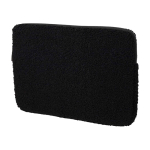 Funda para portátil de sherpa reciclada con bolsillos interiores 13” color negro
