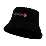 Sombrero de pescador hecho de sherpa que ofrece calidez y ligereza color negro