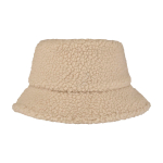 Sombrero de pescador hecho de sherpa que ofrece calidez y ligereza color marfil segunda vista frontal