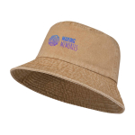 Sombrero tipo bob de algodón lavado con diseño atemporal 245 g/m2 color marfil