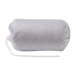 Manta de sherpa reciclada con tacto agradable y cómodo 126 x 152 cm color negro segunda vista con caja