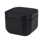 Vela aromática en lata cuadrada con aroma de vainilla 50g color negro