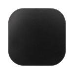 Vela aromática en lata cuadrada con aroma de vainilla 50g color negro tercera vista frontal