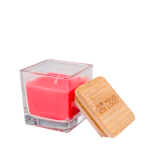 Vela aromática en tarro de vidrio con tapa de bambú 40g vista principal