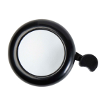 Timbre para bicicleta de aluminio y plástico con un sonido fuerte color negro segunda vista frontal