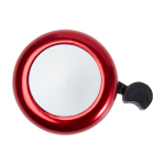 Timbre para bicicleta de aluminio y plástico con un sonido fuerte color rojo segunda vista frontal