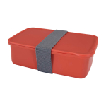Fiambrera de plástico reciclado para empresas 800ml color salmón