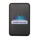 Powerbank inalámbrica magnética de plástico reciclado 10.000 mAh color negro