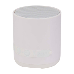 Altavoz inalámbrico de plástico reciclado con micrófono integrado 3W color blanco segunda vista