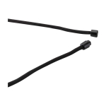 Lanyard para teléfono con detalle de bambú ecológico en el centro color negro vista detalle 1