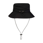 Sombrero tipo bob de nailon con diseño plegable 100 g/m2 color negro segunda vista trasera