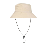 Sombrero tipo bob de nailon con diseño plegable 100 g/m2 color marfil segunda vista frontal