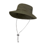 Sombrero tipo bob de nailon con diseño plegable 100 g/m2 color verde oscuro