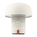 Altavoz de acero y plástico con lámpara LED regulable Kooduu 10W color blanco segunda vista frontal