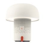 Altavoz de acero y plástico con lámpara LED regulable Kooduu 10W color blanco
