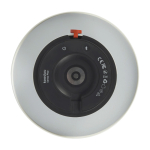 Altavoz de acero y plástico con lámpara LED regulable Kooduu 10W color blanco vista detalle 1