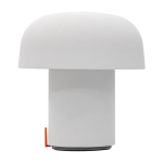 Altavoz de acero y plástico con lámpara LED regulable Kooduu 10W color blanco vista lateral