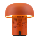 Altavoz de acero y plástico con lámpara LED regulable Kooduu 10W color naranja