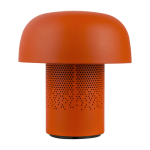 Altavoz de acero y plástico con lámpara LED regulable Kooduu 10W color naranja segunda vista trasera