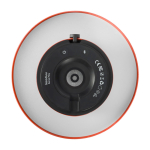 Altavoz de acero y plástico con lámpara LED regulable Kooduu 10W color naranja vista detalle 1