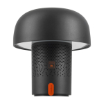 Altavoz de acero y plástico con lámpara LED regulable Kooduu 10W color antracita segunda vista frontal
