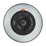 Altavoz de acero y plástico con lámpara LED regulable Kooduu 10W color antracita vista detalle 1