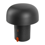 Altavoz de acero y plástico con lámpara LED regulable Kooduu 10W color antracita segunda vista