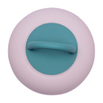 Lámpara portátil tipo farol que aporta iluminación suave Kooduu Loome color verde menta vista detalle 1