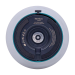 Lámpara portátil tipo farol que aporta iluminación suave Kooduu Loome color verde menta vista detalle 2