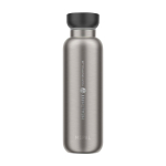 Botella térmica de viaje de acero inoxidable 500ml Mepal Ellipse color negro vista impresa logo 2