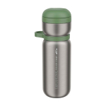 Botella deportiva térmica de acero inoxidable 600ml Mepal Twist color verde bosque vista impresa logo 2