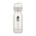 Shaker de plástico con mezclador incluido 800ml Mepal Shaker color blanco vista impresión tampografía