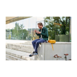 Fiambrera térmica con doble compartimento separado 700ml Mepal Ellipse 2.0 color azul marino imagen de estilo de vida