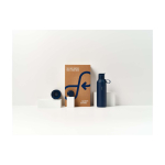 Botella con sistema de tapa modular y 3 tapas intercambiables 500ml Ocean Bottle color azul marino segunda vista