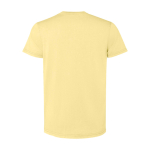 Camiseta de hombre de algodón de punto manga corta 180 g/m2 Roly Corgi color amarillo segunda vista trasera